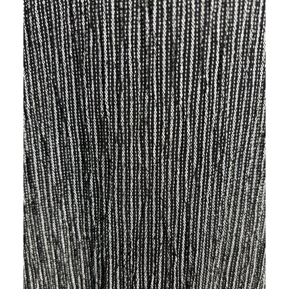 Vintage Eileen Fisher Pinstripe Maxi Dress black white Cottagecore Lagenlook - Picture 2 of 8